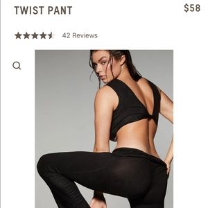 Skims Twist Pant - Black